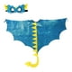thumbnail image 4 of Capa de dinosaurio para niños, capa de dragón, disfraz cómodo para festivales azul, 4 of 9