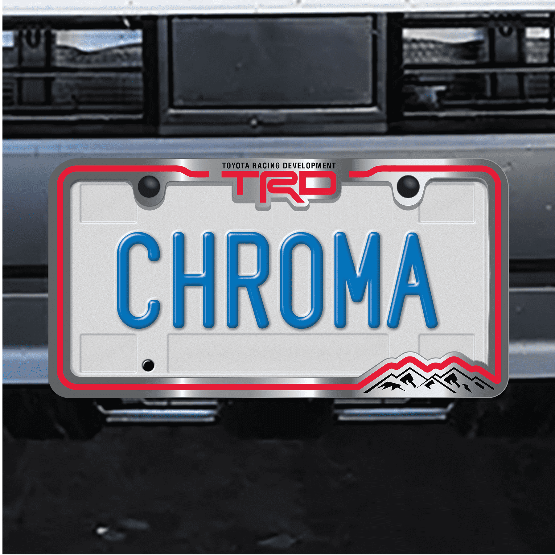 Toyota TRD Red Stripe Metal License Plate Frame - Walmart.com Toyota TRD Red Stripe Metal License Plate Frame - Walmart.com