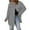 Gray, variant on Admvng Womens Fleece Shacket Jacket Lapel Collar Button Down Mid Length Soft Fall Winter Flannel Shirt Coat