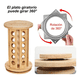 thumbnail image 4 of "10 Piezas Base Metalica Giratoria Balero Plano 4/6 Pulgadas Belug  Blanco ", 4 of 5