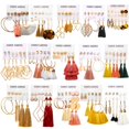 thumbnail image 1 of Pendientes AROIC Coloridos 93 pares con borla para mujer, 1 of 7