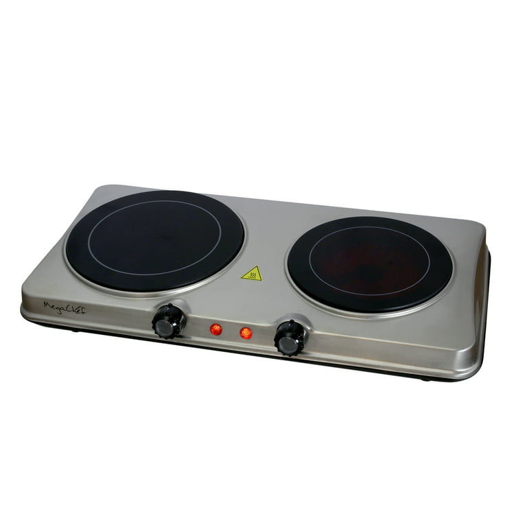Cooksir 2 Burners Ceramic Cooktop 12 Built-in Electric Stove Top with Knob