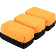 Cerakote Microfiber Applicator Pads for Auto Detailing, Reusable and Lint-Free Finish, 3-Pack