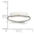 thumbnail image 3 of Finest Gold Sterling Silver Polished Engraveable Top Ring - Size 8, 3 of 6