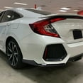 thumbnail image 2 of Spec-D Tuning Glossy Black Rear Diffuser Bumper Lip Spoiler Compatible with 2016-2020 Honda Civic Sedan, 2 of 7