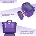thumbnail image 5 of imerelez Luggage Sets 6 Piece with Duffel Bags:Hardside Expandable Suitcases with Spinner Wheels, Grape Purple, 5 of 5