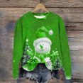 thumbnail image 4 of Funicet Blouses pour Femmes Décontractées, Blouses à Manches Longues pour Femmes, Mode Femmes Décontractées Manches Longues Imprimées Col Rond T-Shirt Ample Blouse Chandails en Molleton Sans Capuche, Blouses Femmes Manches 3/4, 4 of 4