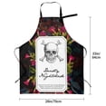 thumbnail image 6 of XMXT 1 Pcs Waterproof Kitchen Cooking Apron, Retro Skull Sticker Print Adjustable Aprons for Women Men with Pockets, 6 of 9