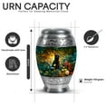 thumbnail image 2 of Yatskia Black Cat with Flowers Mini Funeral Urns for Human Ashes Adult Male and Female, Small Memorial Urn for Adult Ashes, (Monar Pack of 1, 3 Inch), 2 of 8