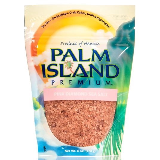 Palm Island Premium Sea Salt, Pink Diamond-6 x 5.5 oz