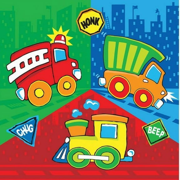 Little Truck Party Napkins (16-pack) - Party Supplies