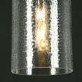 thumbnail image 6 of LNC Matte Black Modern/Contemporary Seeded Glass Cylinder LED Mini Hanging Pendant Light, 6 of 16