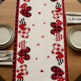 thumbnail image 5 of Table Runners 90 Inches Long Dress Scarves, Red Valentine's Day Farmhouse Coffee/Dining/Kitchen Table Runner for Living Room, Truck Plaid Love Heart Rustic 13x90 Inch, 5 of 9