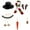 H, variant on kjfeif Christmas Snowman Decorating Making Kit Outdoor Fun Christmas Winter Holiday Party Snowman DIY Making Kit Decoration Gift