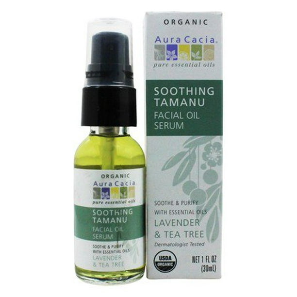 Facial Oil Serum Soothing Tamanu Lavender & Tea Tree - 1