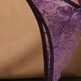 thumbnail image 6 of Womens Lace G-String Thongs Panties Underwear Low Rise T-Back Underpants, 6 of 6