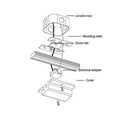 thumbnail image 2 of WAC Lighting Connecteur de Canopy Flottant Série HFC-WT, Blanc, 2 of 4