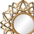 thumbnail image 6 of Modern Wall Hanging Mirror 25cm Bathroom Vanity Mirror Decorative Circle Mirror Round Mirror for Hall Hotel Bedroom Background Decoration Aureate, 6 of 9