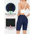 thumbnail image 6 of BeautyIn Swim Shorts for Women with Pockets High Waisted Long Board Shorts, 6 of 7