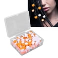 thumbnail image 4 of Hair Cuffs, Various Large Hole Flexible Hair Beads  For Hair Braids For Jewelry Bracelets Making ANGGREK Naranja, 4 of 8