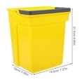 thumbnail image 2 of OATIPHO Yellow Multipurpose Plastic Bucket with Handle Portable Water Bucket for Home, 2 of 8