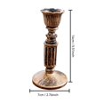 thumbnail image 2 of Bronze Candle Holder Stand, Antique Gold Taper Candlestick Holder for Modern Wedding Centerpieces, Festive Parties and Home Living Room Decor, 2 of 5