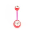 thumbnail image 4 of Belly Button Ring 14g Flexi Shaft with Two Cubic Zirconia Gems, 4 of 9