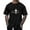 01 Black, variant on YueHuiYing Men’s Short Sleeve Shirts Crew Neck T-Shirt for Men with Letter Print and Vertical Text Design Tops