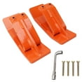 thumbnail image 2 of Tractor Bucket Protector, L Shaped Socket Wrench Steel Ski Edge Guard Double Lock Nuts Bolts 2PCS  for Lane Parking Lot, 2 of 7