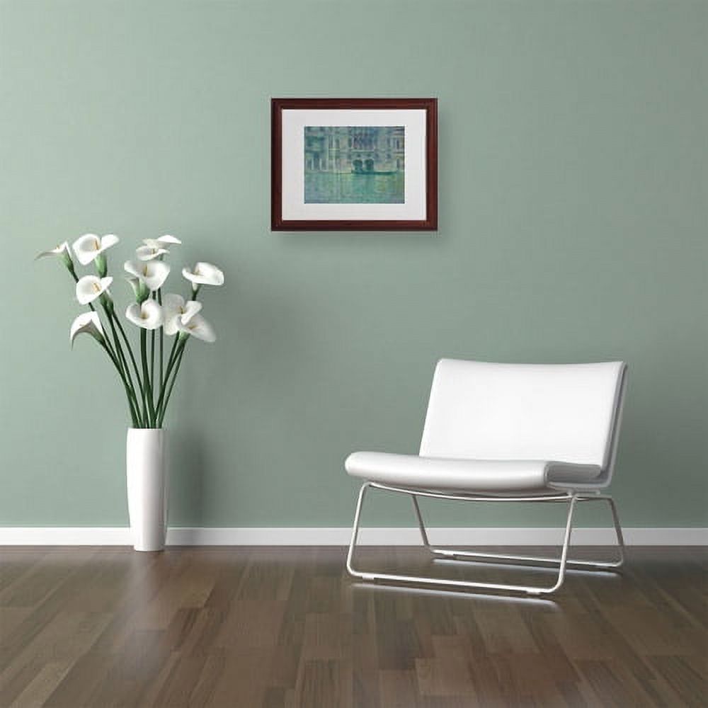 Trademark Fine Art "Palazzo da Mula Venice" Canvas Art by Claude Monet, Wood Frame