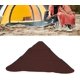 thumbnail image 2 of Taburete plegable al aire libre Triángulo Taburete de tela portátil Silla de pesca Camping Senderismo Piso de materiales Taburete de tela triangular Marrón 1 pieza ER, 2 of 4