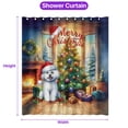 thumbnail image 5 of Merry Christmas Bichon Frise Santa Hat Xmas Tree Winter Holiday Shower Curtain Bichons Dog Lovers Gifts Idea Waterproof Bathroom Bathtub Curtain - 01013, 5 of 5