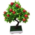 thumbnail image 2 of Ludlz 1Pc Potted Artificial Fruit Tree Bonsai Stage Garden Wedding Party Decor Props, 2 of 7
