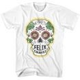 thumbnail image 1 of Rocky Felix Chavez Skull White Adult T-Shirt, 1 of 2