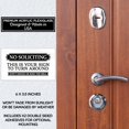 thumbnail image 2 of Letrero «No soliciting» Melrose Roots, acrílico, 15 x 9 cm, color blanco, 2 of 9