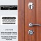 thumbnail image 2 of Letrero «No soliciting» Melrose Roots, acrílico, 15 x 9 cm, color blanco, 2 of 9