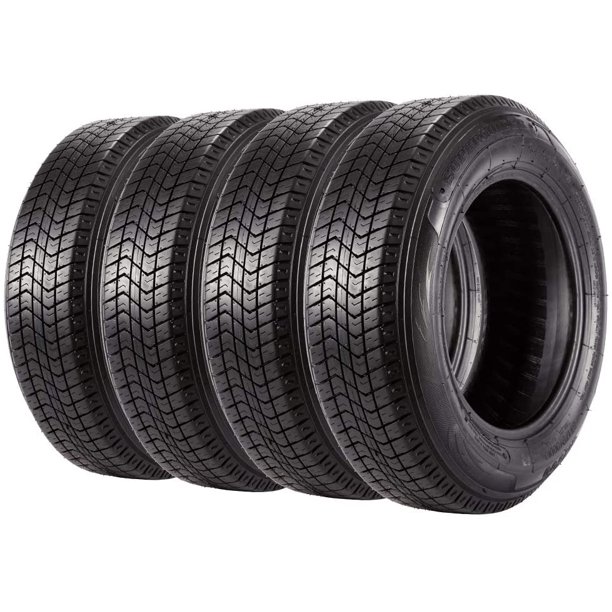 Set of 4 Trailer Tires ST175/80D13 Premium 175 80 13 6PR Tires Load