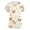 Beige, variant on Womens Scrub Tops Working Tops Cartoon Pattern V Neck Stretch Short Sleeve Tops