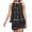 Black, variant on Womens Two Piece Short Sets Summer Round Neck Sleeveless Tank Tops Drawstring Elastic Waist Shorts with Pockets