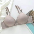 thumbnail image 5 of Bras for Women,Full Coverage Wireless Bras Plus Size Support Comfort Non Padded Breathable Soft Cup Everyday Wear,Sports Bras for Women,Light Gray,36, 5 of 5