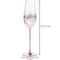 thumbnail image 2 of MyGift 9 oz Champagne Flute Ombre Rose Gold Stemware Glasses, Set of 4, 2 of 7