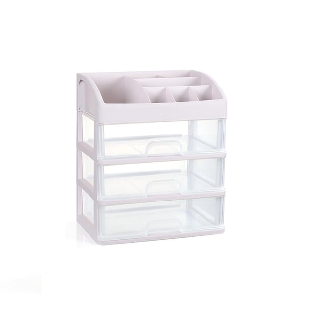 Toystoory Caja de almacenamiento de cosméticos de plástico Productos para el cuidado de la piel Caja de almacenamiento de plástico con 2/3 capas Almacenamiento y organización del hogar 3 capas Toystoory HA025071-02