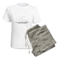 thumbnail image 5 of CafePress - Love And Cherish Bride Women's Light Pajamas - Women's Short Sleeve Print T-Shirt and Pants Light Cotton Pajama Set, 5 of 7