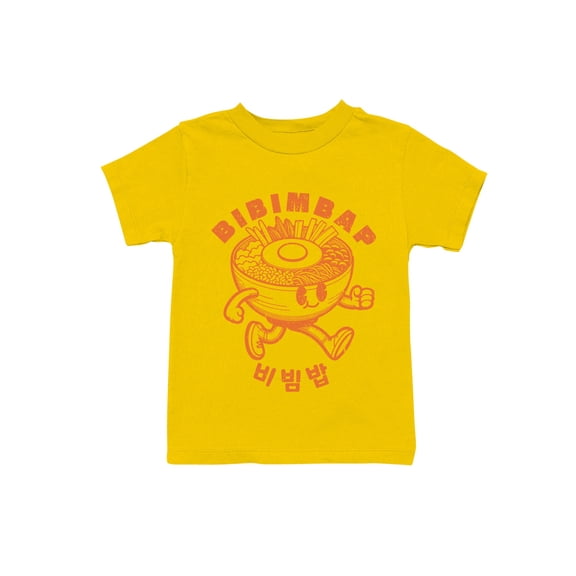 Bibimbap Cartoon with Korean Text Youth's T-shirt