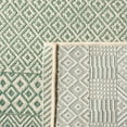 thumbnail image 5 of Safavieh Courtyard Naomi Geometric Indoor/Outdoor Area Rug, Dark Green/Beige, 6'7" x 6'7" Round, 5 of 10