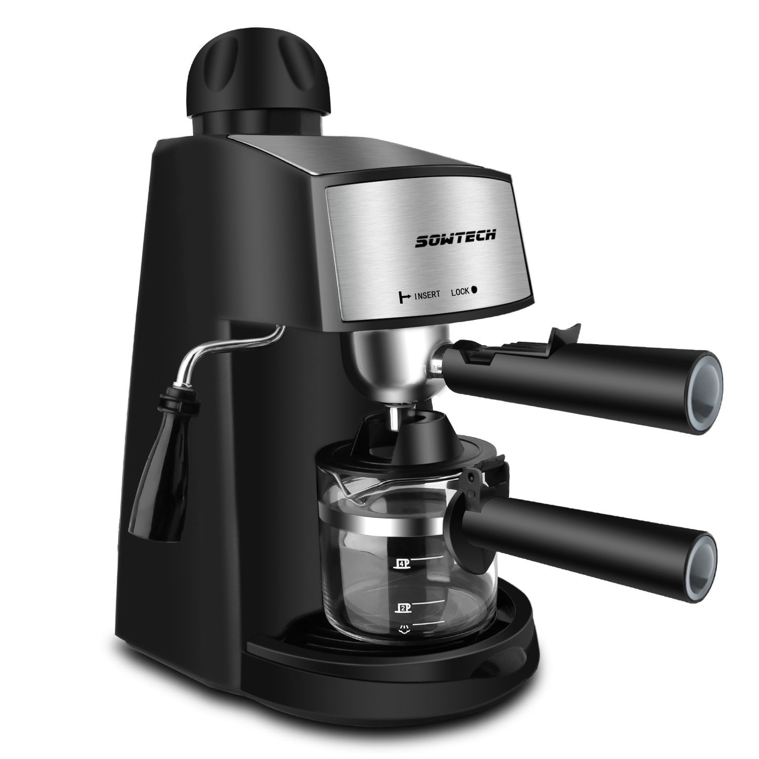 SOWTECH 3.5 Bar Steam Espresso Machine with 800W Coffee Maker for 2Oz