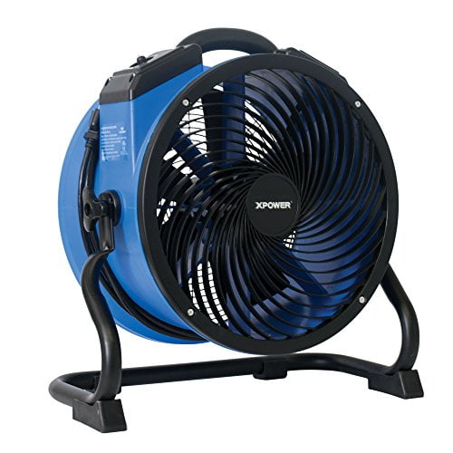 XPOWER FC-300 Professional Grade Air Circulator, Utility Fan, Carpet Dryer, Floor Blower-14 Diameter Heavy Duty Portable Shop Fan