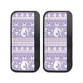 thumbnail image 5 of ZIATUBLE 4 PCS Refrigerator Door Handle Covers Protective Fridge Stove Dishwasher Handle Sleeve Kitchen Appliances Gloves Home Decor, Happy Easter Egg Rabbit Flower Lilac, 5 of 7