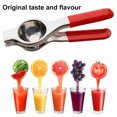 thumbnail image 2 of Manual Lemon Squeezer Stainless Steel Citrus Press Heat Silicone Lemon Squeezer Lemon Squeezer Resistant Lime Juicer with Silicone Handle, Black, 2 of 9