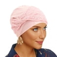 thumbnail image 2 of LIUYUNNN Headband Sweat Soft Breathable Lace Hijab Cap Seamless Under Scarf For Lightweight Stretchy Inner Bonnet, One Size, 2 of 4